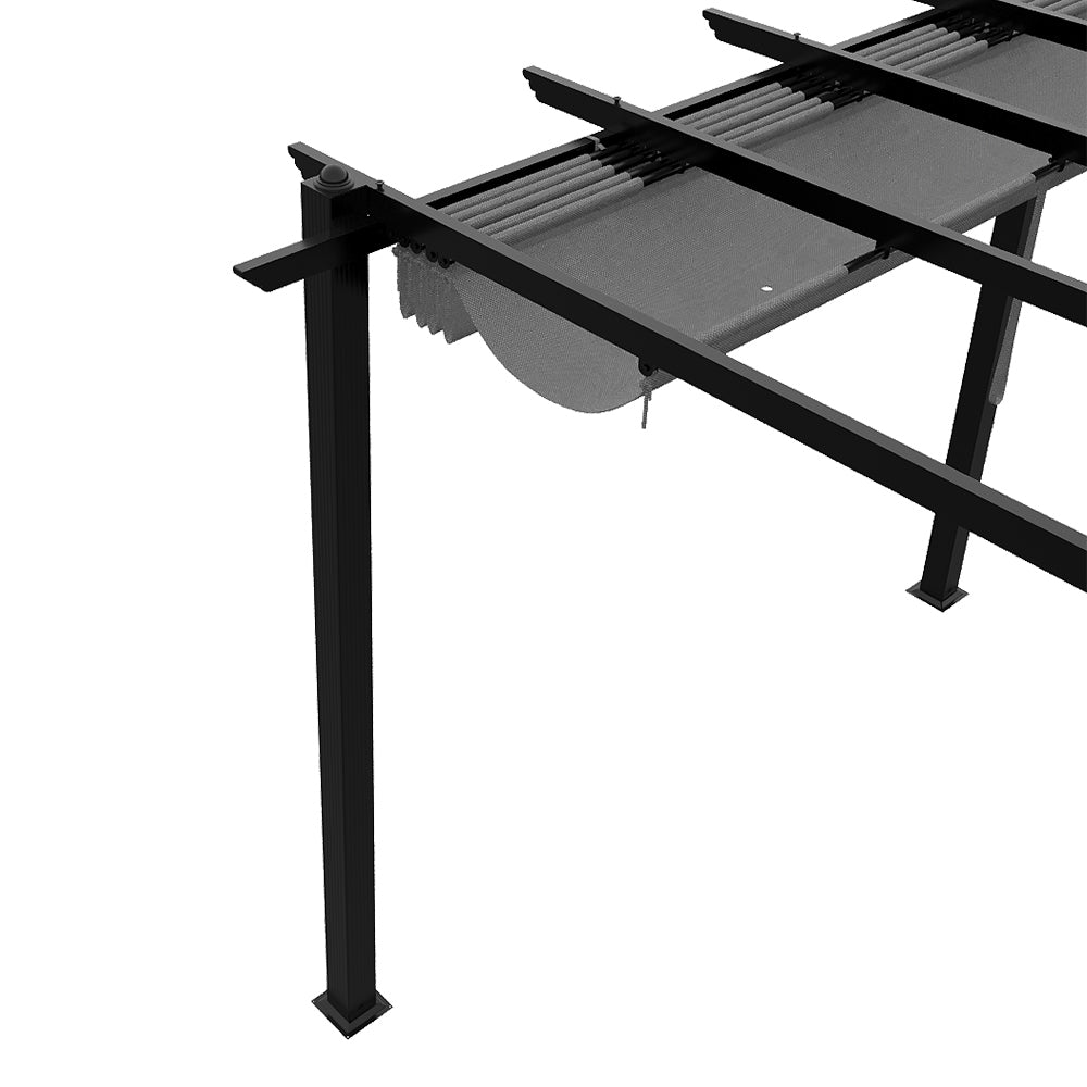 20x10ft Aluminium Gazebo Adjustable Canopy Waterproof Garden Patio Shade Shelter