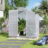 Aluminium Hobby Greenhouse with Window Opening With Base/Without Base