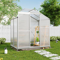 Aluminium Hobby Greenhouse with Window Opening With Base/Without Base