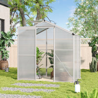 Aluminium Hobby Greenhouse with Window Opening With Base/Without Base