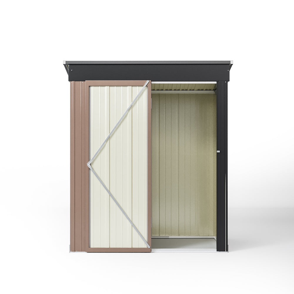 5x3ft Classic Metal Tool and Bike Shed – Secure Garden Storage with Lockable Doors