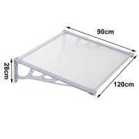 Dimensions of 100cm White Aluminum Door Window Awning – Width and Depth Measurements