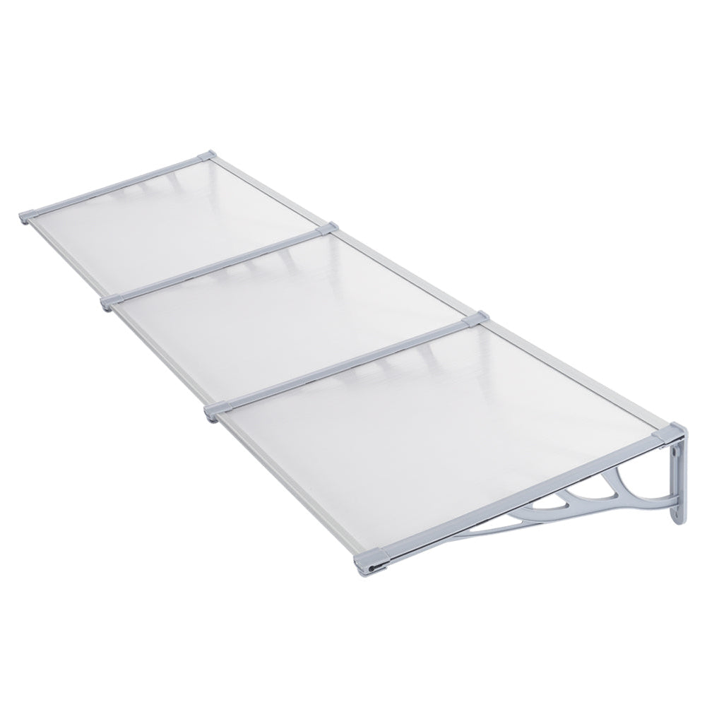 270cm White Door Window Rain Awning – UV Resistant Outdoor Weather Protection Cover