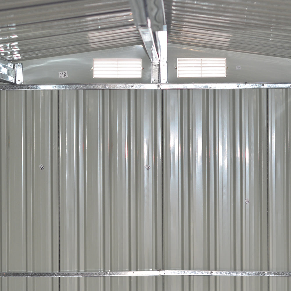 8x6ft Gable Roof Interior Detail – Reinforced Steel Frame Construction