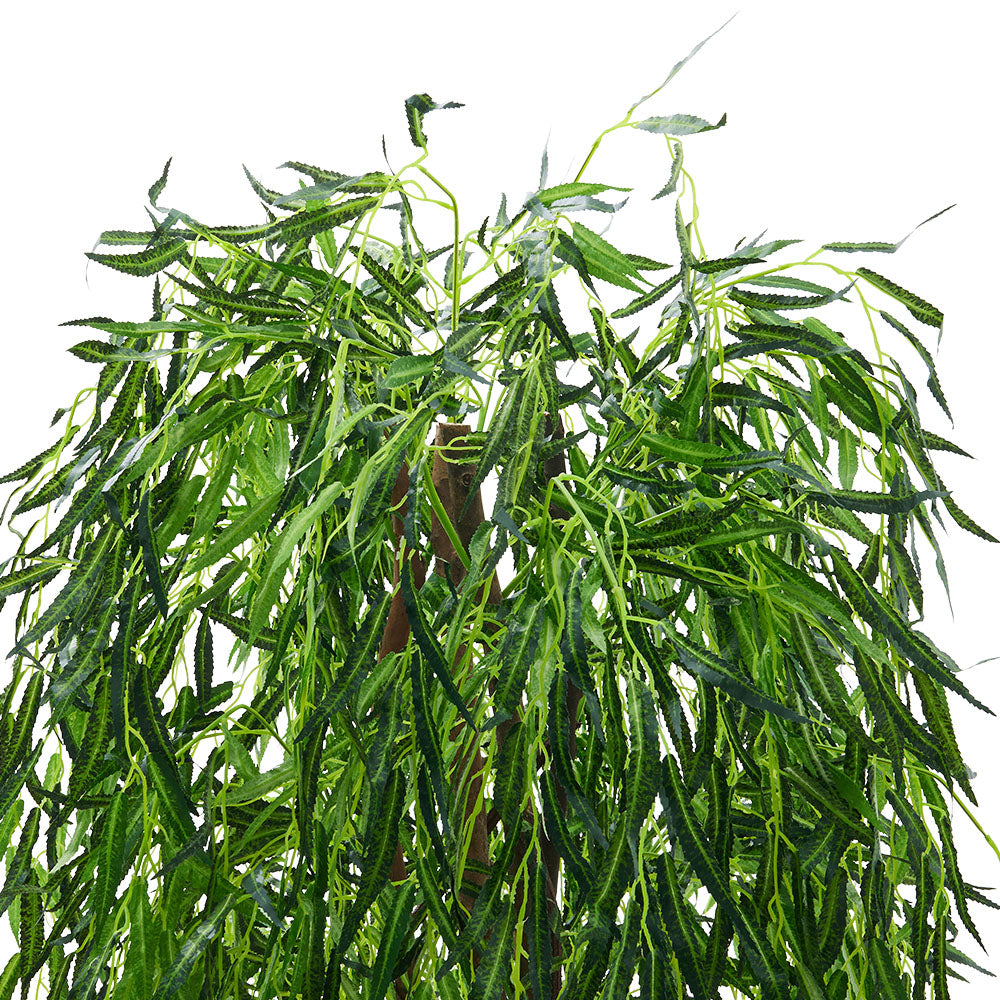 180cm Height Green Artificial Willow Tree Indoor Tall Potted Faux Realistic Plant