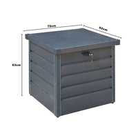Dimensions of 200L Metal Lockable Garden Storage Box – Compact Outdoor Chest Size Guide