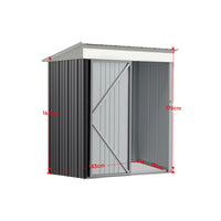 5x3ft Metal Shed Interior Dimensions – Spacious Tool Storage with Rack Layout