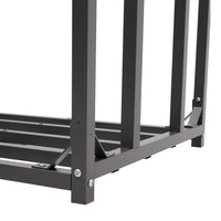 Heavy-Duty Frame Close-Up – Sturdy Metal Tubing on L Size Firewood Rack