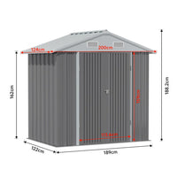 6x4ft Metal Garden Shed Dimensions – Size Guide for Outdoor Tool Storage Shed
