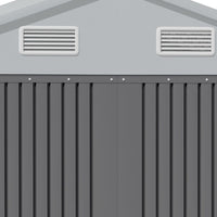 Ventilation Detail of 6x4ft Garden Metal Shed – Air Vents for Improved Airflow and Moisture Control