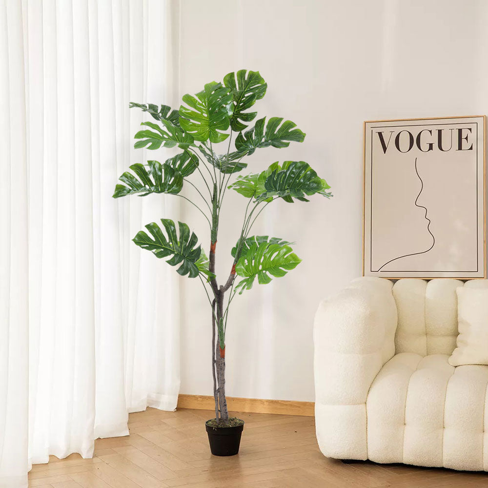155cm Height Artificial Monstera Plant Indoor Faux Tropical Tree Realistic Decor