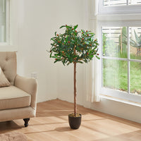 120cm Height Artificial Olive Tree Indoor Faux Mediterranean Plant Realistic Decor