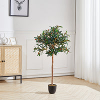 120cm Height Artificial Olive Tree Indoor Faux Mediterranean Plant Realistic Decor