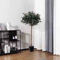 120cm Height Artificial Olive Tree Indoor Faux Mediterranean Plant Realistic Decor