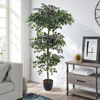 185cm Height Artificial Zamioculcas Plant Indoor Faux Tall House Plant Realistic Decor