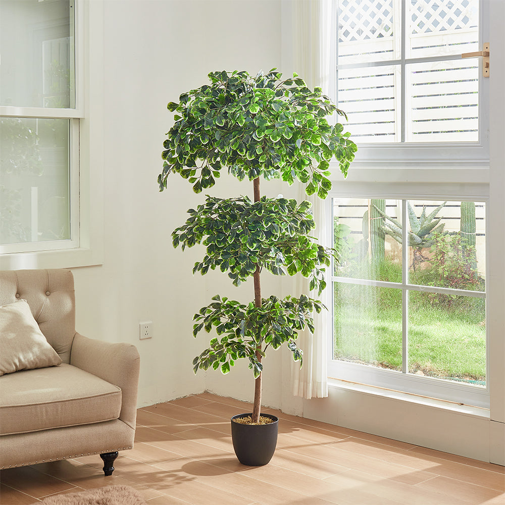 185cm Height Artificial Zamioculcas Plant Indoor Faux Tall House Plant Realistic Decor