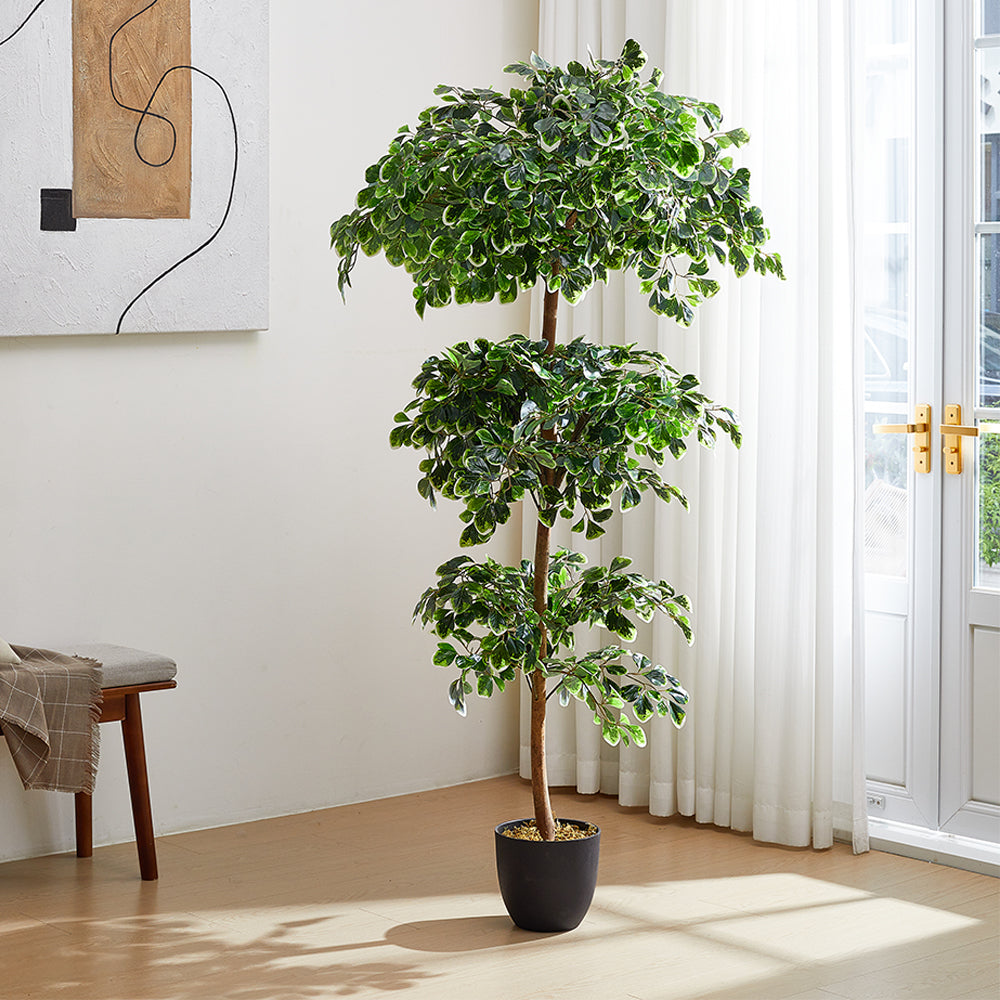 185cm Height Artificial Zamioculcas Plant Indoor Faux Tall House Plant Realistic Decor