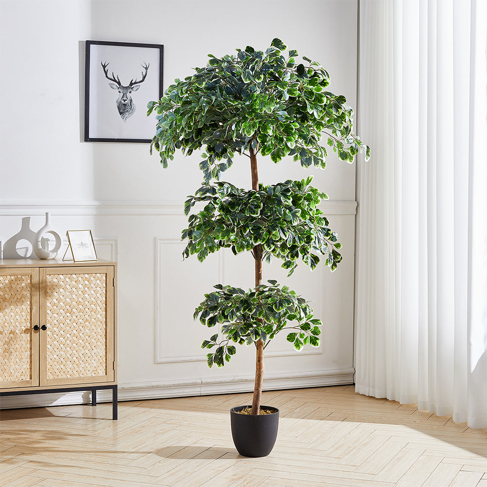 185cm Height Artificial Zamioculcas Plant Indoor Faux Tall House Plant Realistic Decor