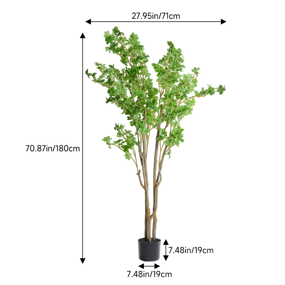 180cm Height Artificial Enkianthus Tree Indoor Faux Tall Plant Realistic Decor