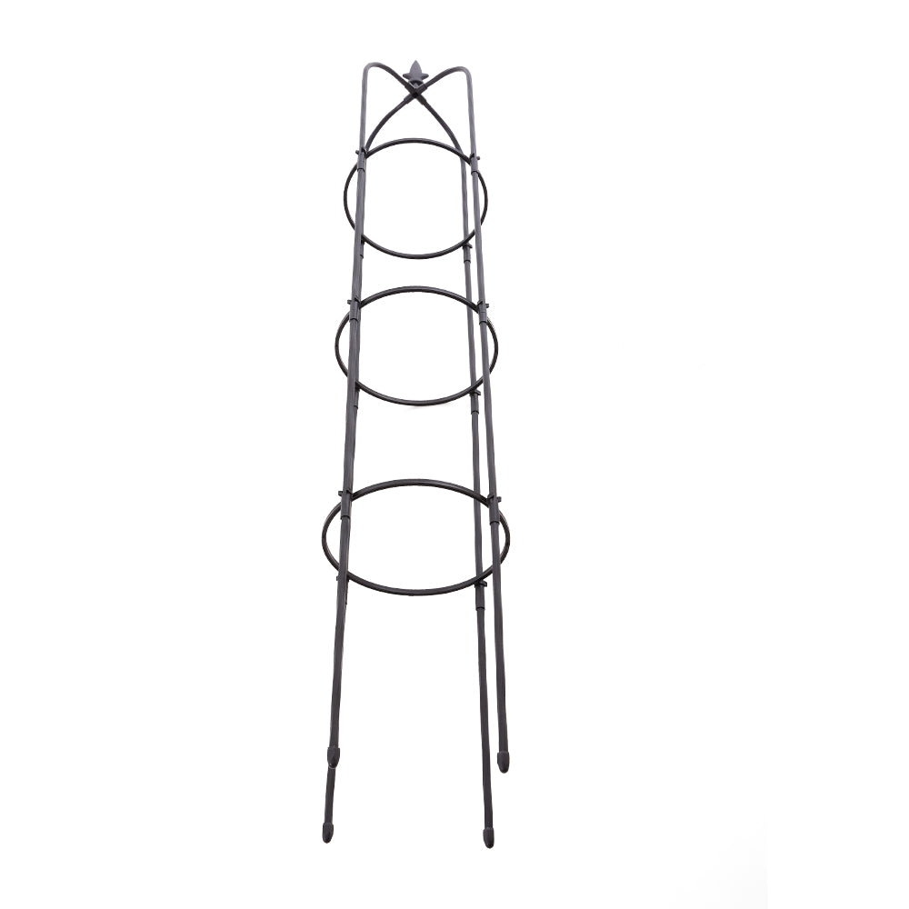 63 inch 2Pcs Black Garden Obelisk Trellis for Climbing Plants