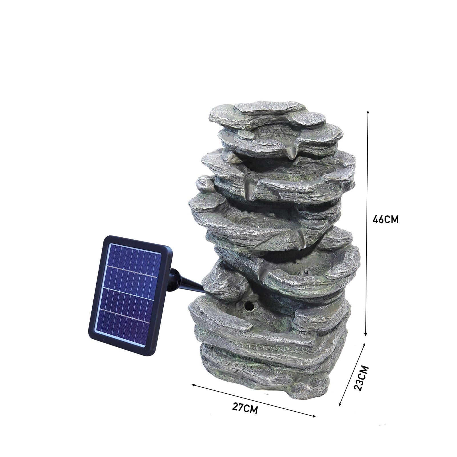 Winding Rockery Water Feature Self-Containing Feature Outdoor Fountain Fountains Living and Home 