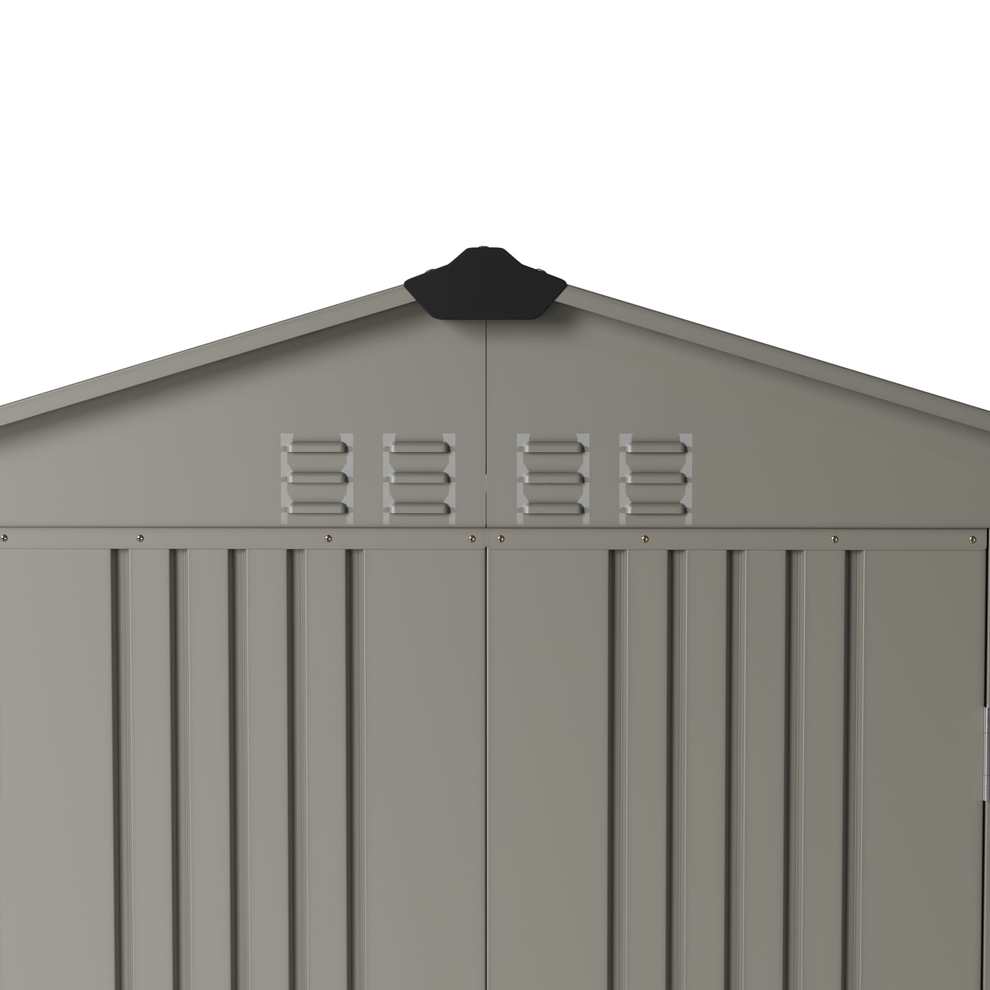 4x6FT Lockable Metal Garden Storage Shed with Lockable Door