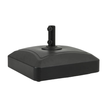 Black Fillable Patio Parasol Umbrella Stand with Wheels