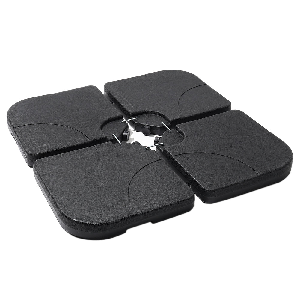 HDPE Square Water and Sand Filled Freestanding Parasol Base