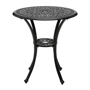 Elizabeth Style Round Patio Table in Cast Aluminum – 60cm Diameter Outdoor Table