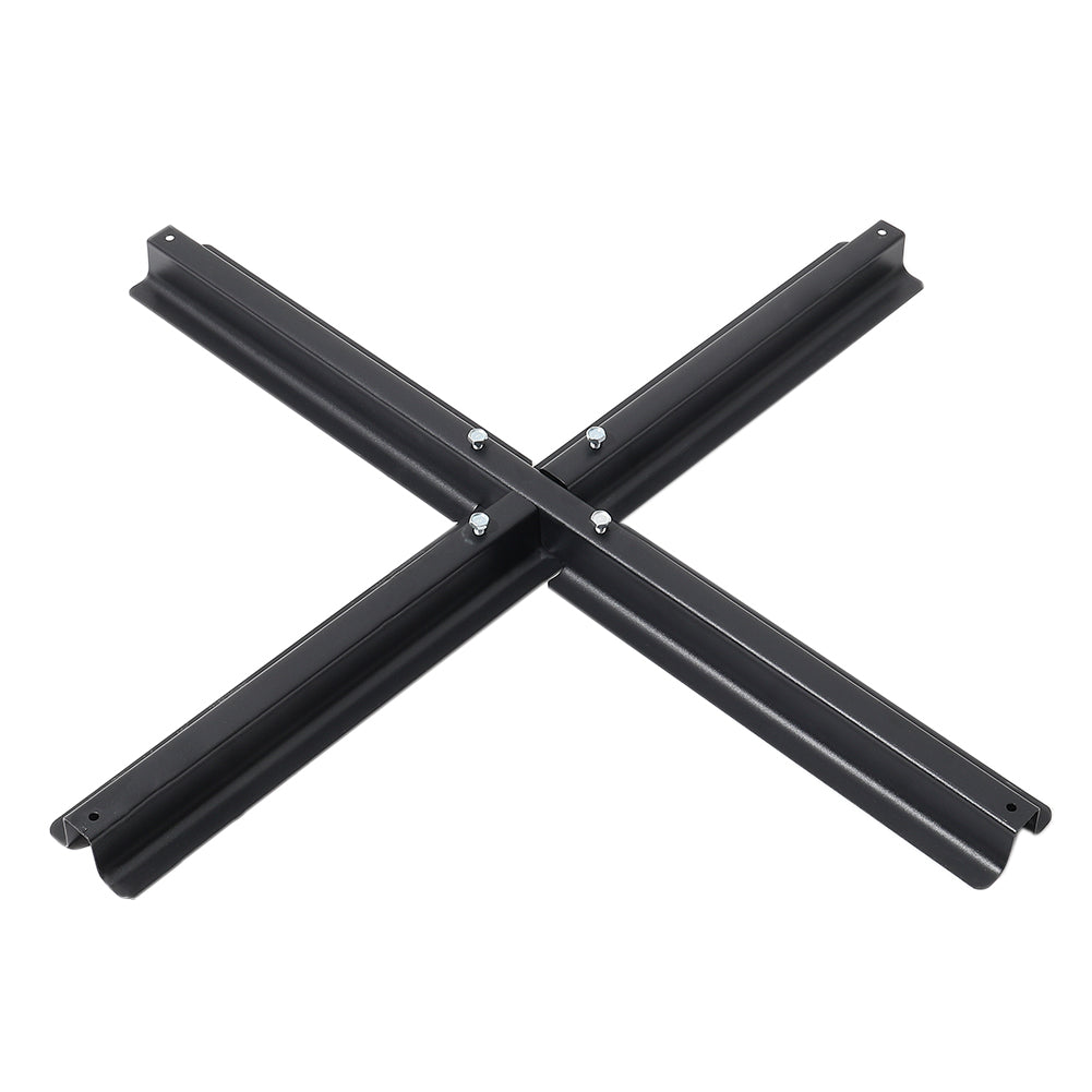 Black Metal Free Standing Parasol Umbrella Cross Base