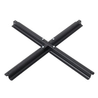 Black Metal Free Standing Parasol Umbrella Cross Base