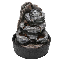 Tabletop Water Fountain with LED Crystal Ball Decor