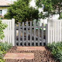 Grey Arched Top Spruce Wood Garden Gate with T Hinges & Bolt
