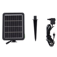 Solar-Powered Garden Water Fountain Natural Stone Look with LED Lights
