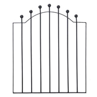 Black Arched Top Metal Lockable Garden Gate