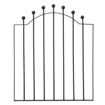 Black Arched Top Metal Lockable Garden Gate