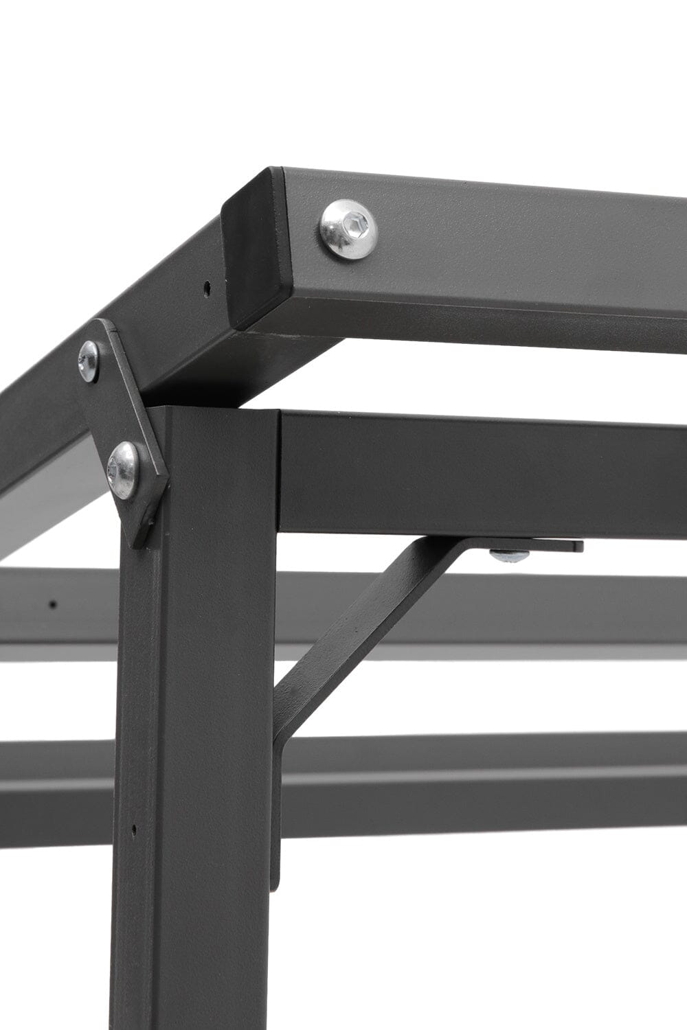 Close-Up of PE Cover and Steel Frame – Weather-Resistant Firewood Rack