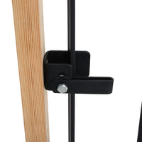 Black Arched Top Metal Lockable Garden Gate