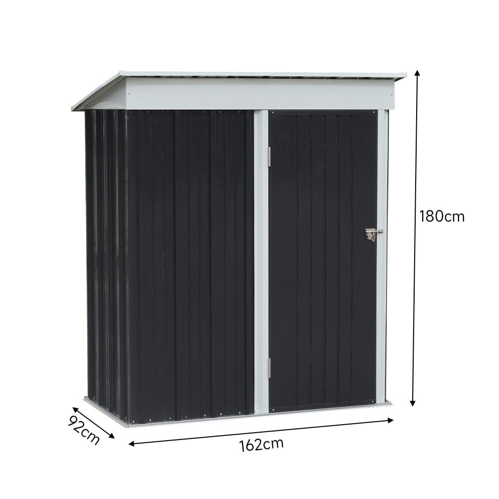 5x3ft Metal Garden Shed External Dimensions – Measurement Diagram for Outdoor Placement