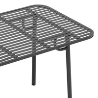 Underframe View of 120cm Wrought Iron Garden Table – Reinforced Crossbar Metal Design