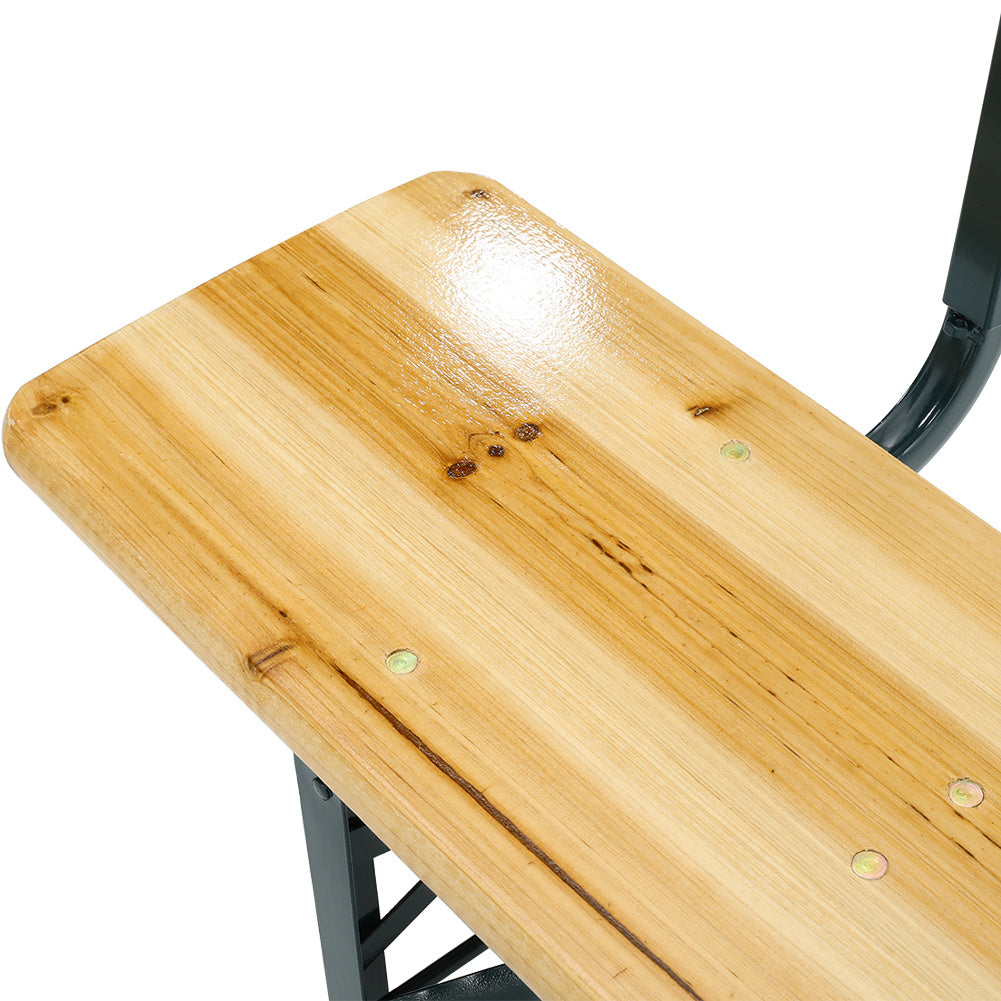 Detailed View of Bench Seat Material – Solid Fir Wood Construction with Smooth Finish