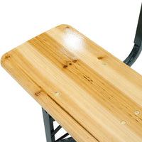 Detailed View of Bench Seat Material – Solid Fir Wood Construction with Smooth Finish