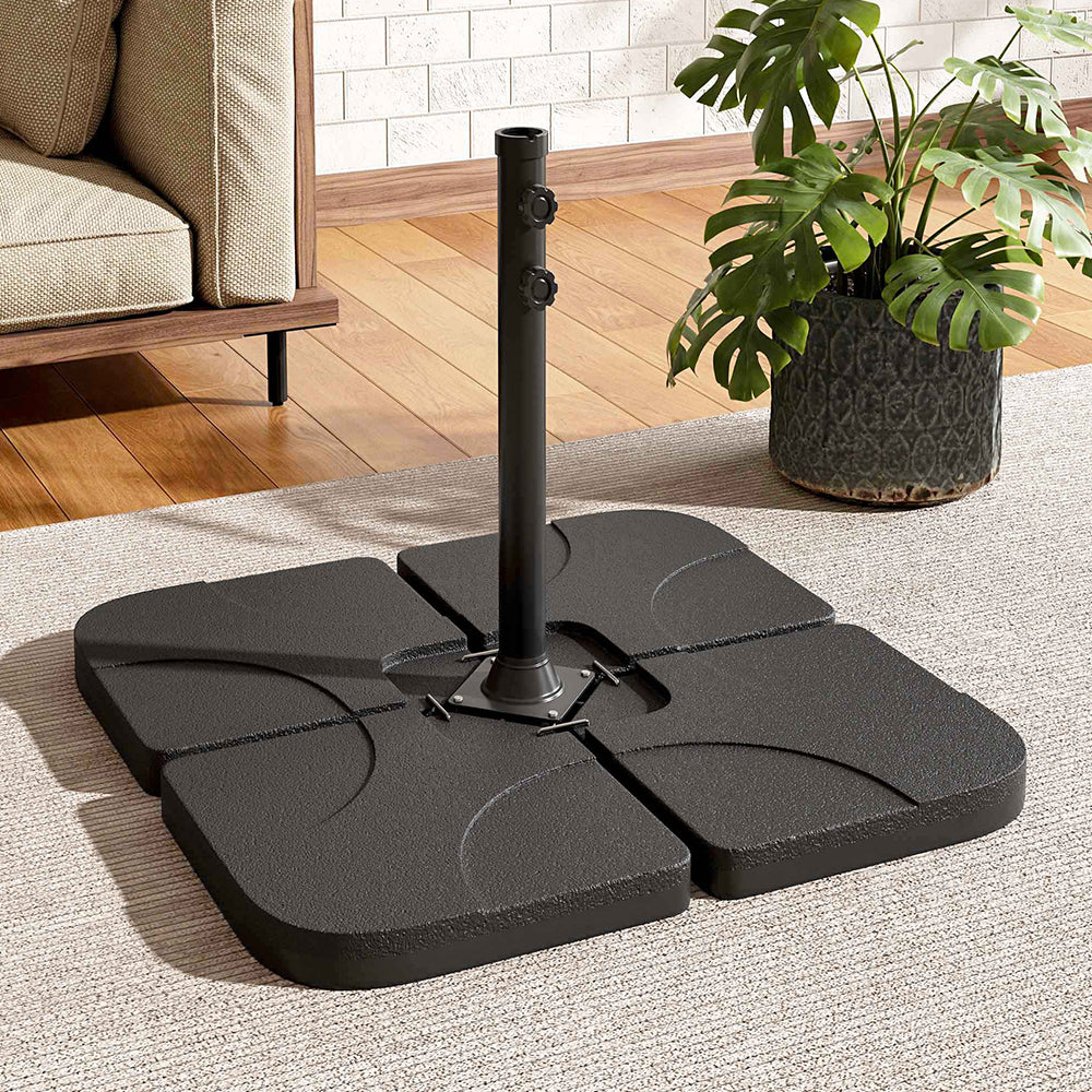 HDPE Square Water and Sand Filled Freestanding Parasol Base