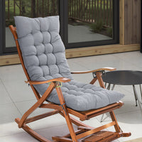 Grey Lounge Cushion with extra thick padding on a garden lounge chair, providing comfort for outdoor relaxation