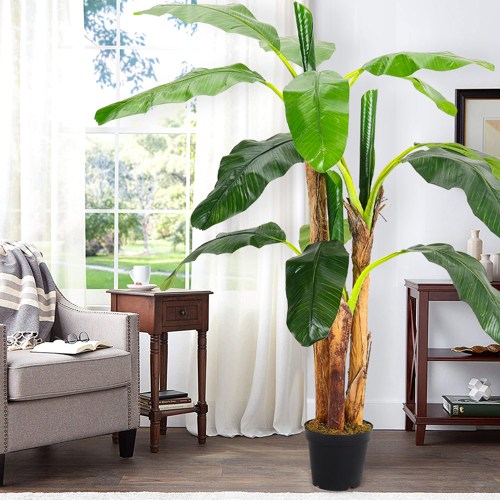 180CM Height Artificial Plants Banana Tree with Pot