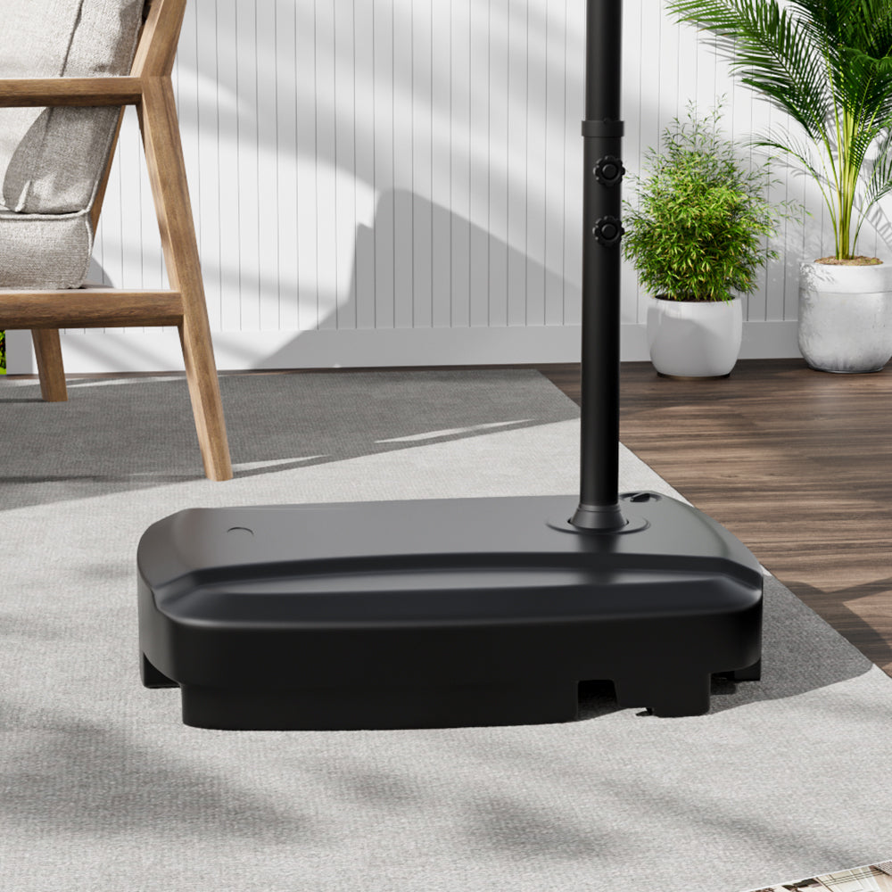 Heavy Duty Parasol Base with Wheels Fillable Parasol Stand