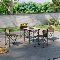 Portable Camping Table and Chairs for 4 People – Ideal for Hiking, Picnic, and Outdoor Use