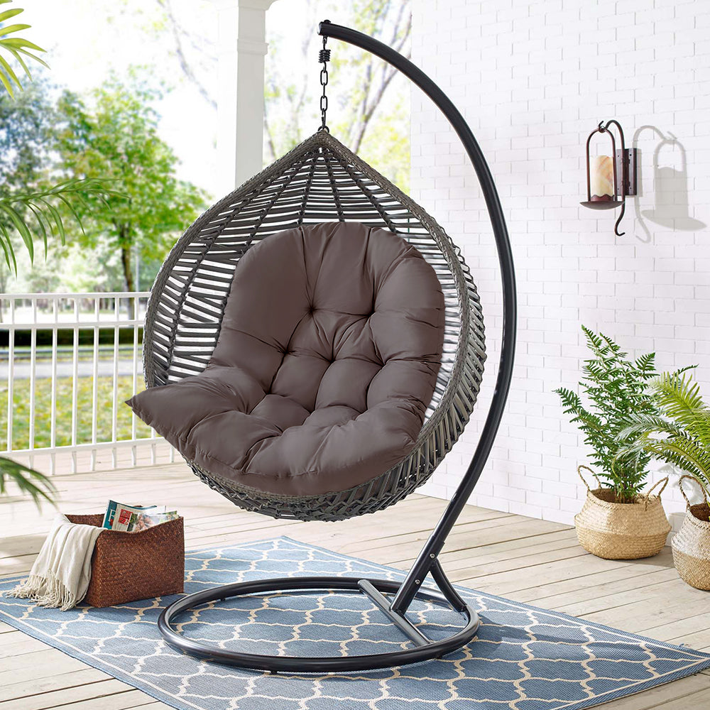Thick Hanging Egg Swing Cushion Outdoor Seating Pad - Soft, plush cushion designed for comfort and support in outdoor swings
