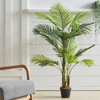 130CM Height Artificial Plants Bamboo Palm Tree with Pot