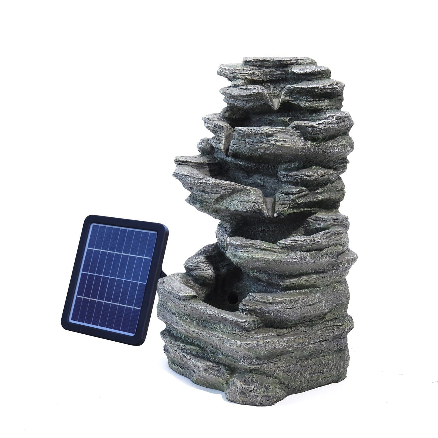 Winding Rockery Water Feature Self-Containing Feature Outdoor Fountain Fountains Living and Home 